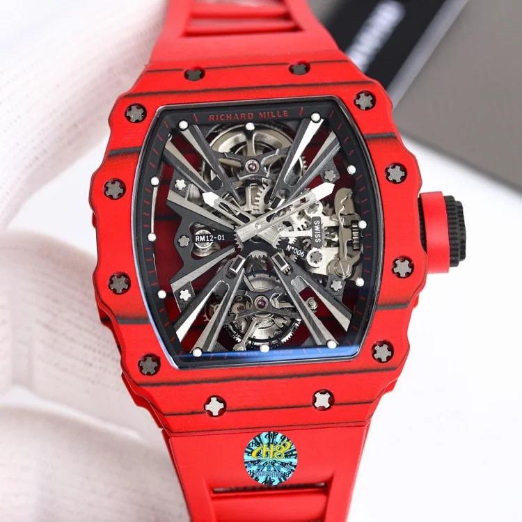 Reinterpretation of the RM12-01 NTPT Tourbillon Extraordinary Sports Skeleton Streamlined Watch