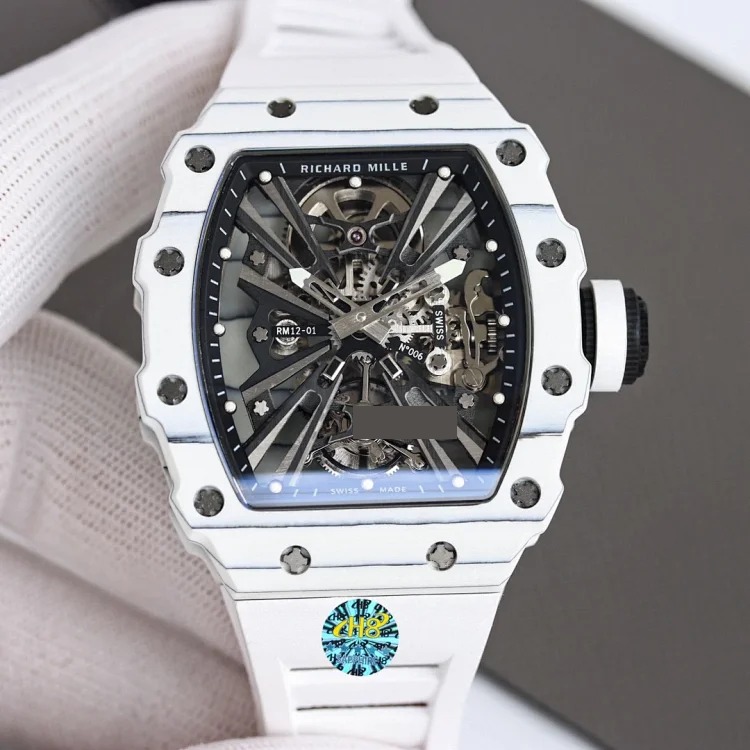 Reinterpretation of the RM12-01 NTPT Tourbillon Extraordinary Sports Skeleton Streamlined Watch