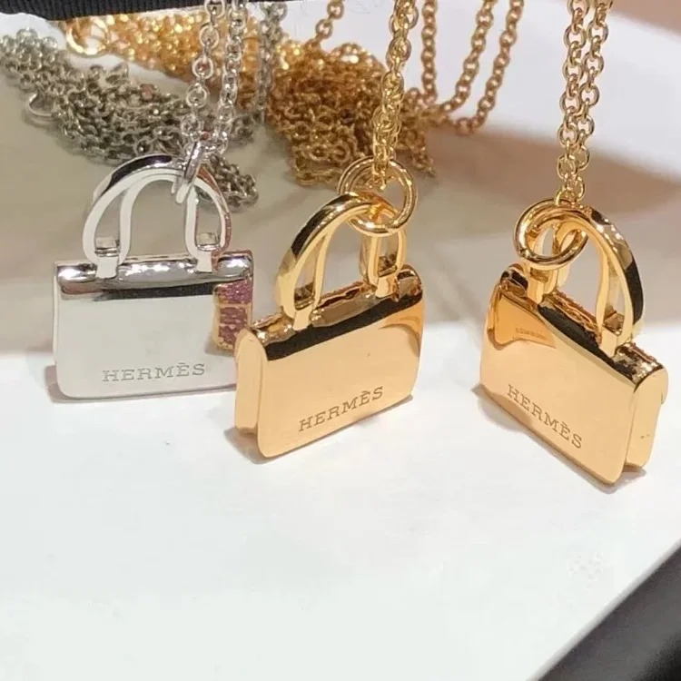 XXX-AMS padlock diamond rose gold pendant chain necklace-3837(pic8) XXX-AMS padlock diamond rose gold pendant chain necklace-3837