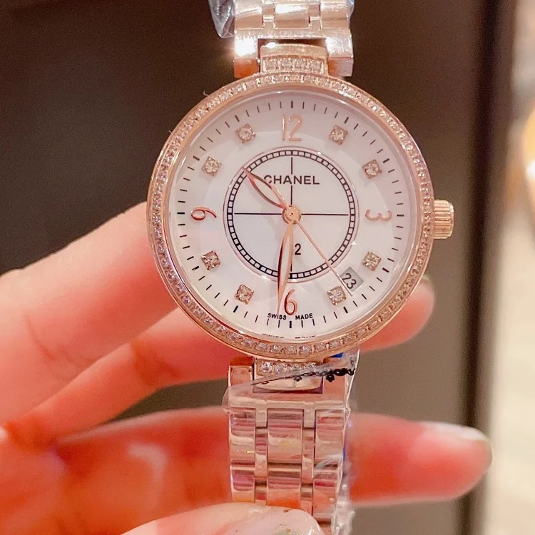 Fashionable mechanical women's Chanel elegant ceramic women's watch, equipped with 8215 mechanical movement 32mm11mm imported from Japan