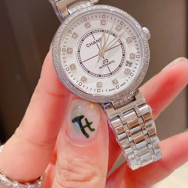 Fashionable mechanical women's Chanel elegant ceramic women's watch, equipped with 8215 mechanical movement 32mm11mm imported from Japan