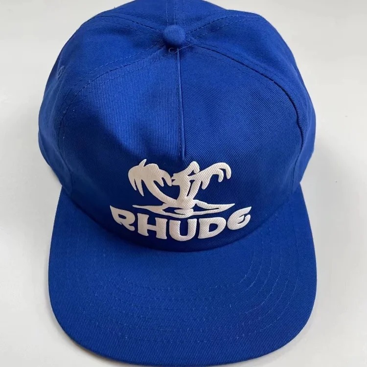 American Rhude embroidery printed trendy brand sun hat trucker cap men and women sun hat series