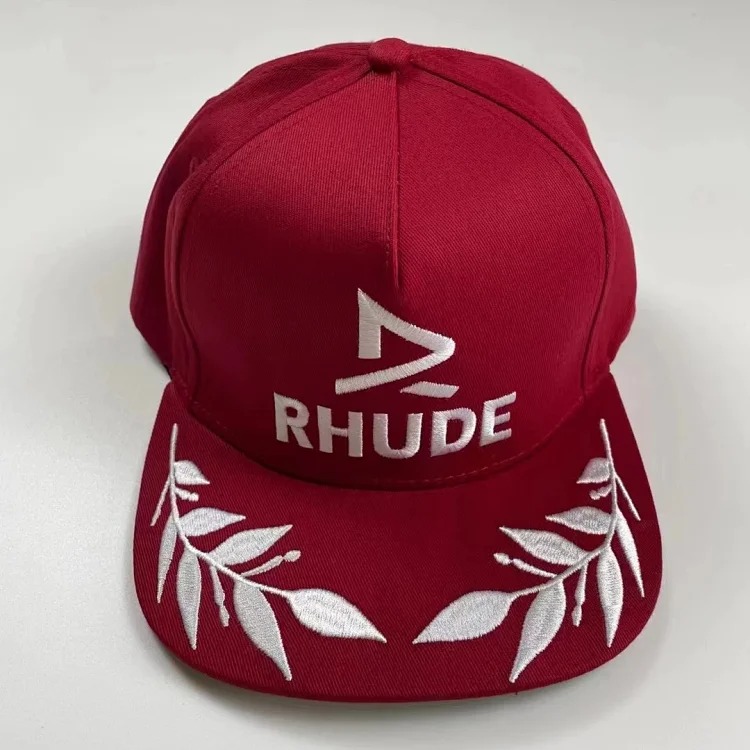 American Rhude embroidery printed trendy brand sun hat trucker cap men and women sun hat series