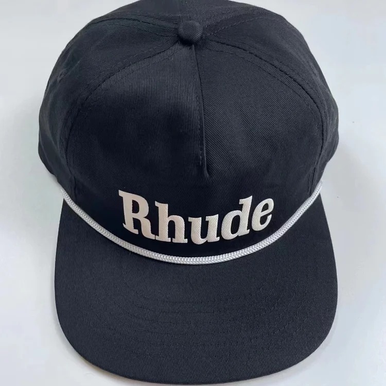 American Rhude embroidery printed trendy brand sun hat trucker cap men and women sun hat series