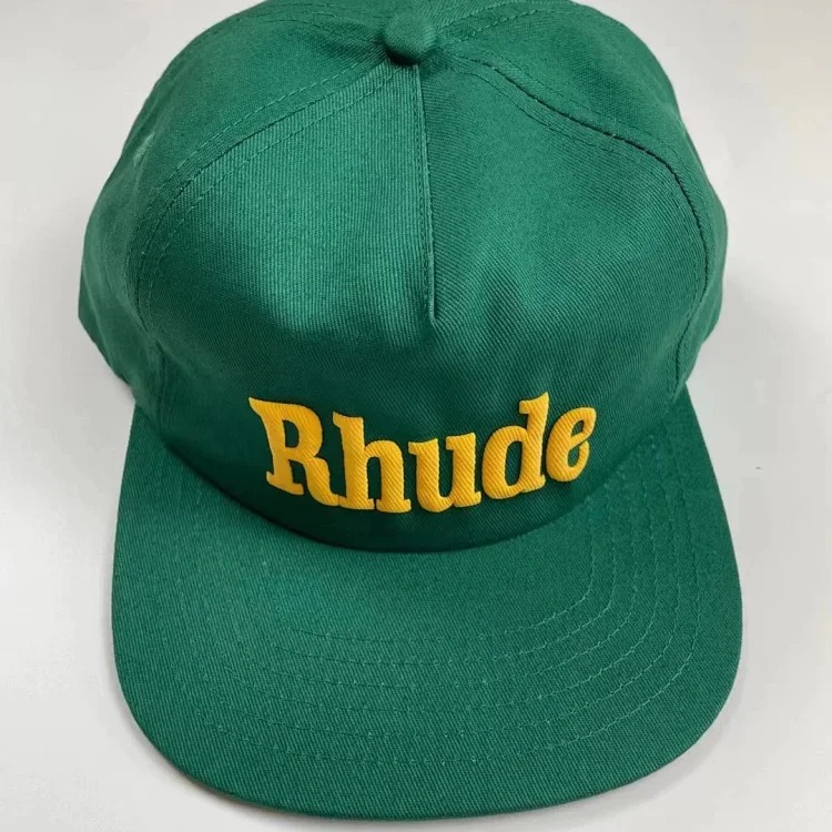 American Rhude embroidery printed trendy brand sun hat trucker cap men and women sun hat series