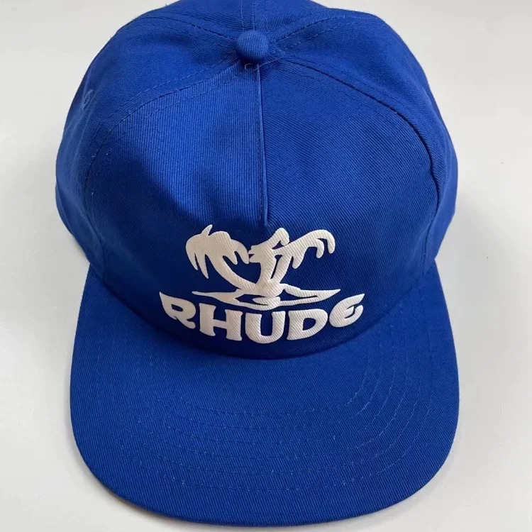 American Rhude embroidery printed trendy brand sun hat trucker cap men and women sun hat series