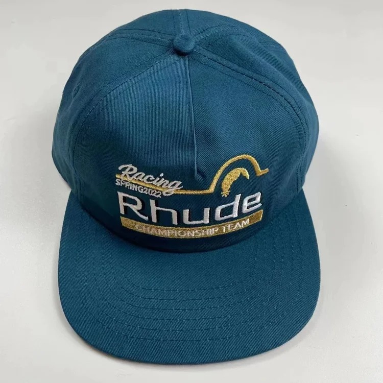American Rhude embroidery printed trendy brand sun hat trucker cap men and women sun hat series