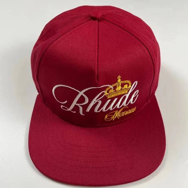 American Rhude embroidery printed trendy brand sun hat trucker cap men and women sun hat series