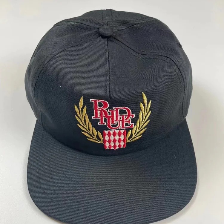 American Rhude embroidery printed trendy brand sun hat trucker cap men and women sun hat series