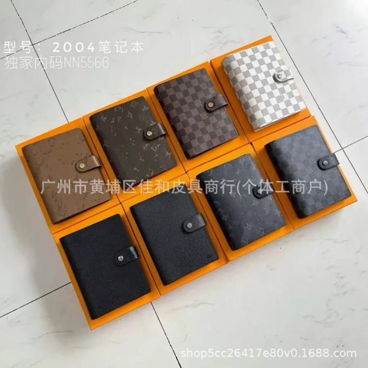 Cross-border new notepad classic A6 ledger simple portable wallet card holder passport holder document bag for women