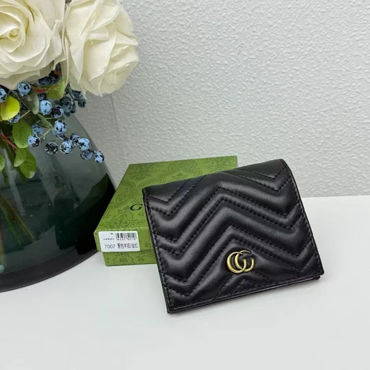 2025 European and American fashion g Jia Ma Meng bag women's wallet first layer pure imported cowhide classic women's wallet source