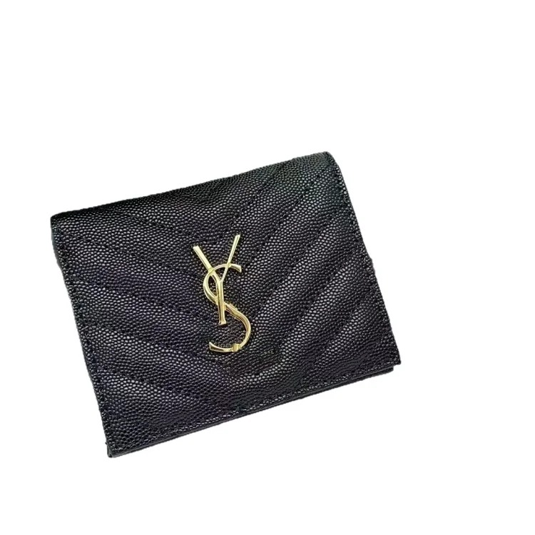 2025 European and American fashion g Jia Ma Meng bag women's wallet first layer pure imported cowhide classic women's wallet source