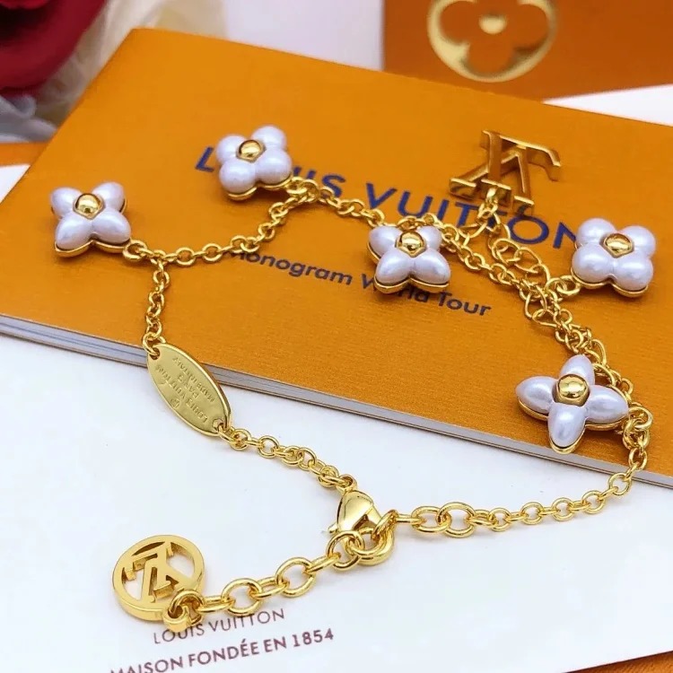 XXX-LYWD flower letter bracelet-3876