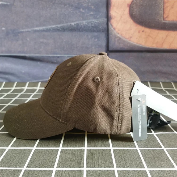 Adjustable baseball cap sun protection hat Korean style outdoor casual hip-hop hat curved brim hat cross embroidery sun hat