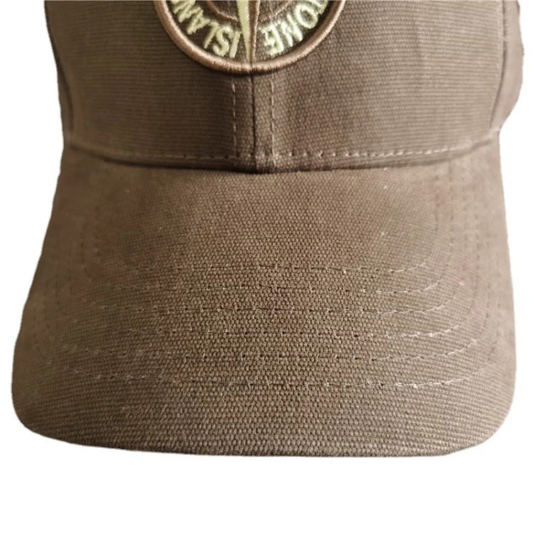Adjustable baseball cap sun protection hat Korean style outdoor casual hip-hop hat curved brim hat cross embroidery sun hat