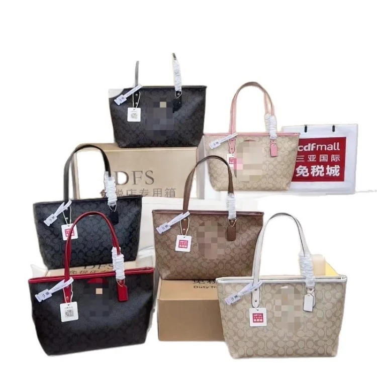 Louis Vuitton Koujia City30 built-in zipper tote bag single shoulder commuter armpit bag presbyopic fashion versatile printed shopping bag