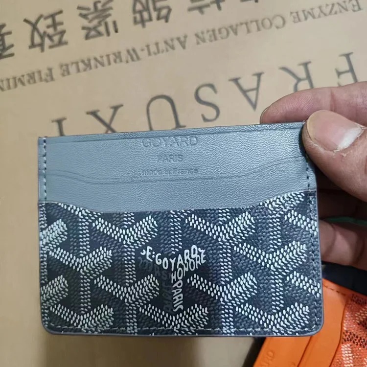 DX57 card holder, fashionable new convenient card album and business card holder, unisex horizontal French style (yellow canvas randomly distributed) image 6