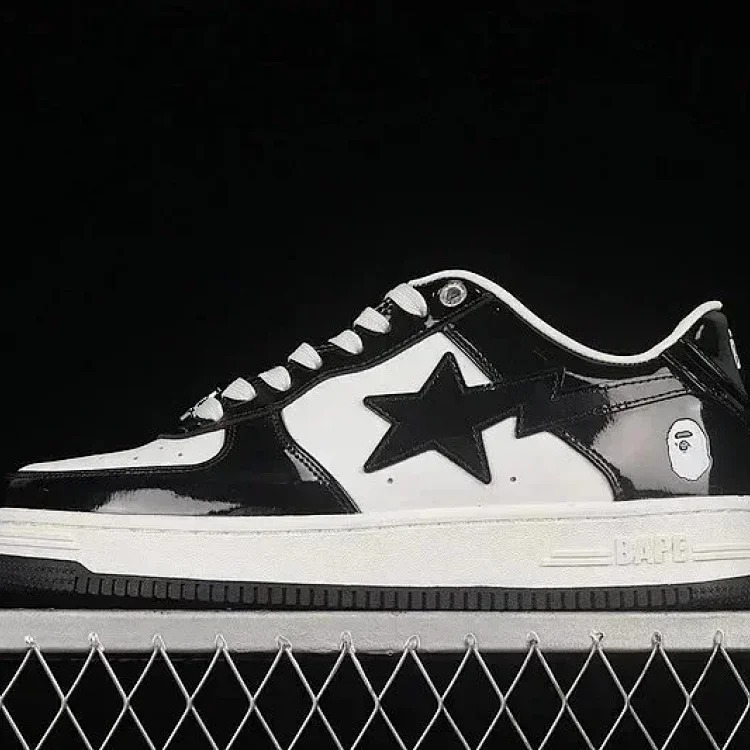 SXFD- Women's general sneakers patent leather star casual shoes image 3
