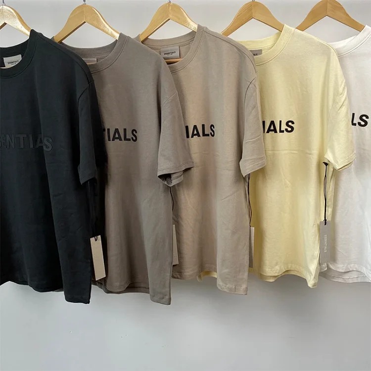 2020SS short-sleeved ESSENTIALS street fashion brand cotton high weight T-shirt cross-border hot sale