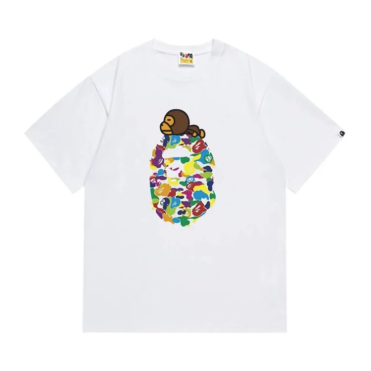 DX24-7 printed men's and women's casual loose short-sleeved collection 1 image 4