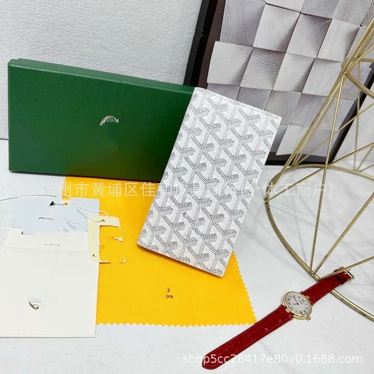 Louis Vuitton Goyard old flower full printed wallet card bag cross-border new flip multi-card slot coin purse for men and women couples