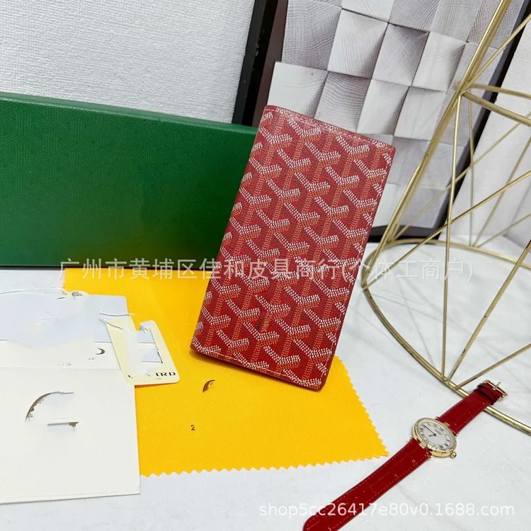 Louis Vuitton Goyard old flower full printed wallet card bag cross-border new flip multi-card slot coin purse for men and women couples
