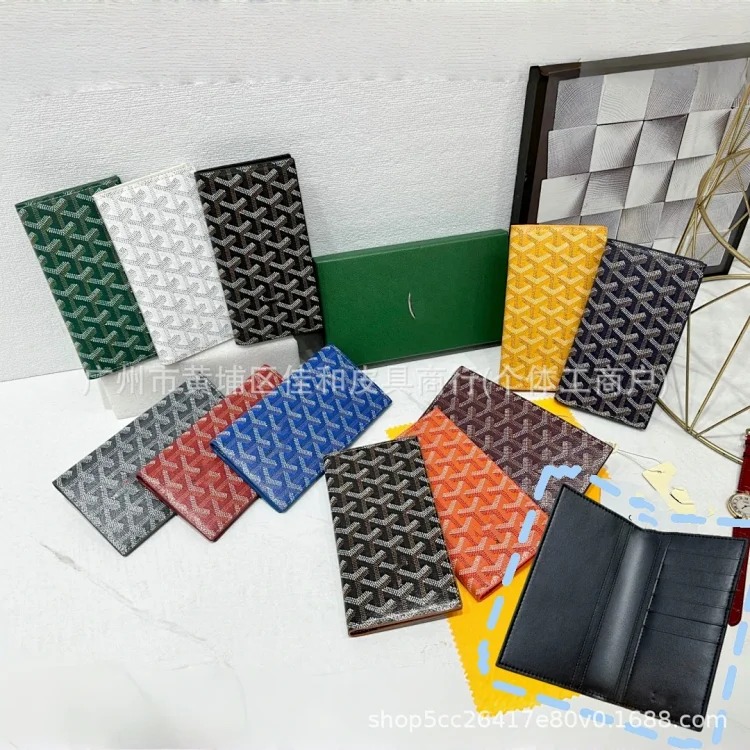 Louis Vuitton Goyard old flower full printed wallet card bag cross-border new flip multi-card slot coin purse for men and women couples
