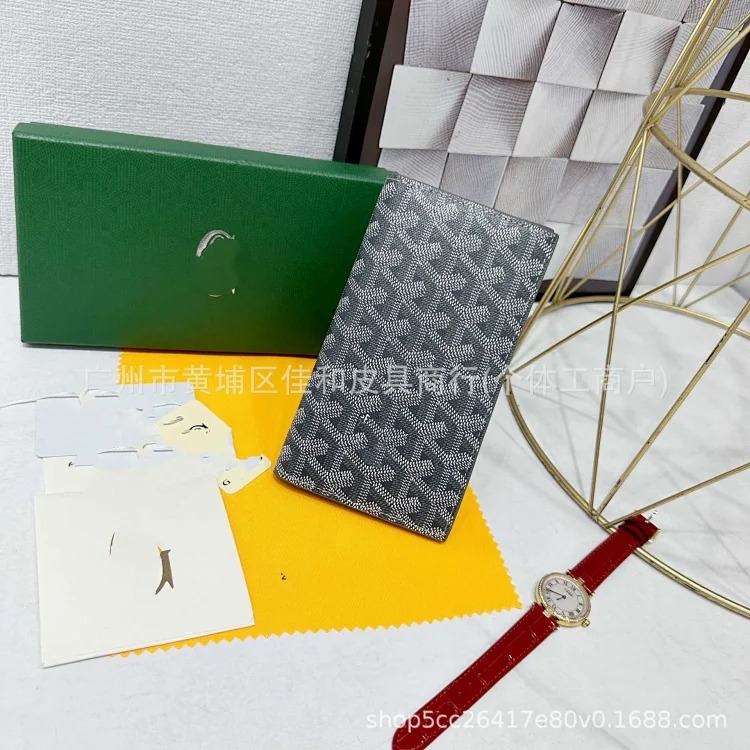 Louis Vuitton Goyard old flower full printed wallet card bag cross-border new flip multi-card slot coin purse for men and women couples
