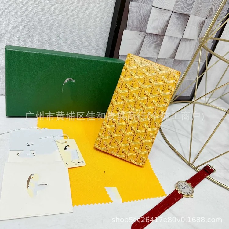 Louis Vuitton Goyard old flower full printed wallet card bag cross-border new flip multi-card slot coin purse for men and women couples