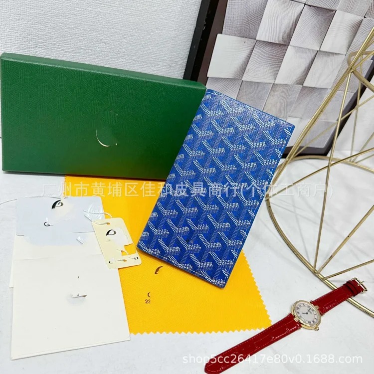 Louis Vuitton Goyard old flower full printed wallet card bag cross-border new flip multi-card slot coin purse for men and women couples