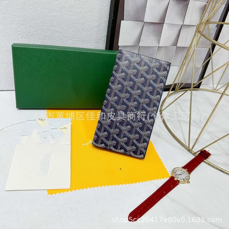 Louis Vuitton Goyard old flower full printed wallet card bag cross-border new flip multi-card slot coin purse for men and women couples