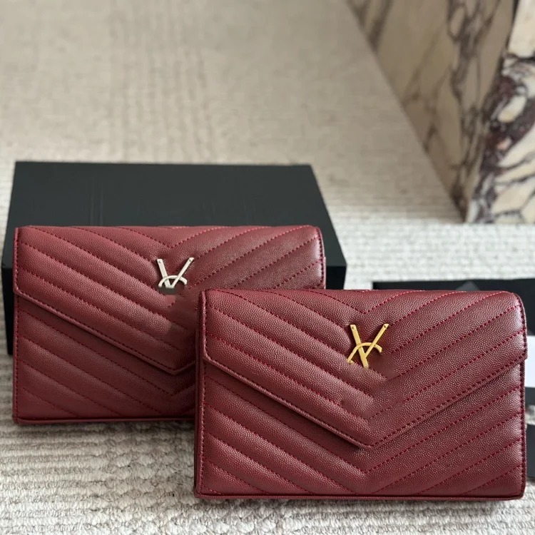 Y high-quality women's chain small square bag caviar popular high-end simple one-shoulder diagonal calfskin poplar forest image 6