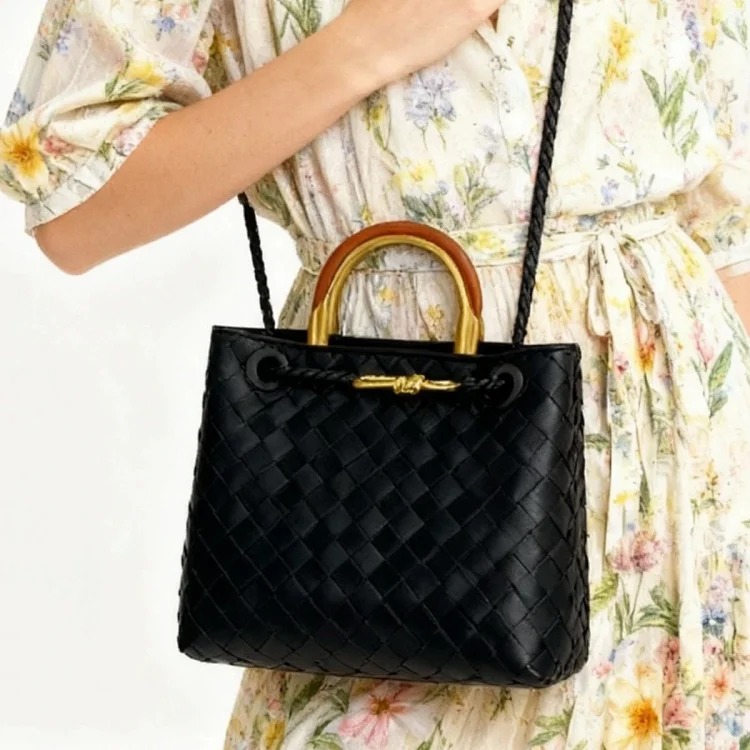 Bs cross-border popular hand-woven bag cowhide womens large-capacity handbag old money style tote shoulder cross-body(pic11) B's cross-border popular hand-woven bag cowhide women's large-capacity handbag old money style tote shoulder cross-body