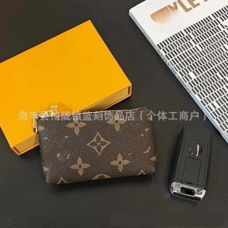 Louis Vuitton Plaid Classic Key Bag Coin Purse Women's Popular Coin Bag High-end Thin Style Presbyopic Zipper Wallet