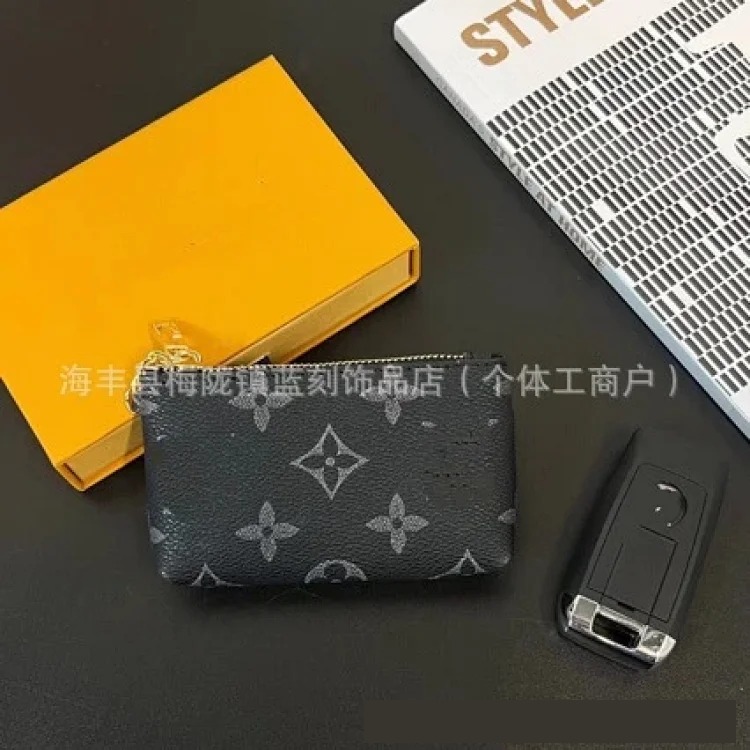 Louis Vuitton Plaid Classic Key Bag Coin Purse Women's Popular Coin Bag High-end Thin Style Presbyopic Zipper Wallet