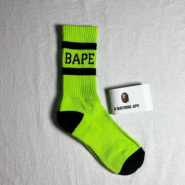 BAPE towel trick socks ape man socks collection