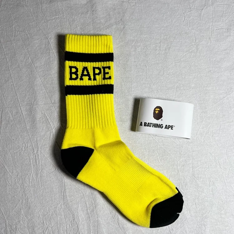BAPE towel trick socks ape man socks collection