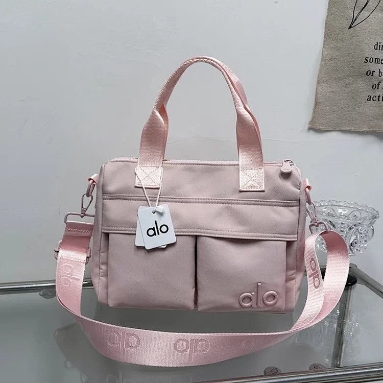 2026 new alo simple and versatile nylon waterproof shoulder crossbody bag large capacity multi-compartment outing commuting bag