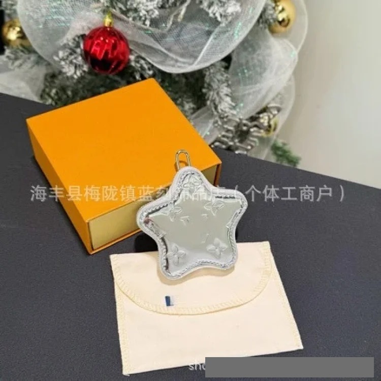 New five-pointed star niche design solid color foreign style versatile lightweight casual simple high-end bag pendant key