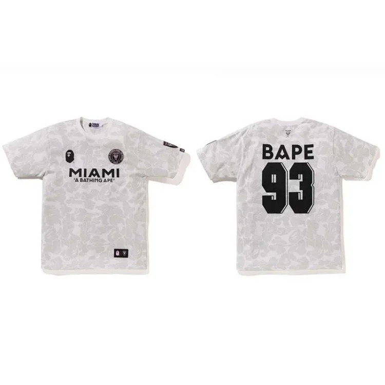 Cross-border wholesale bp Miami trendy brand T-shirt foreign trade one piece dropshipping ape-man head MIAMI short sleeves