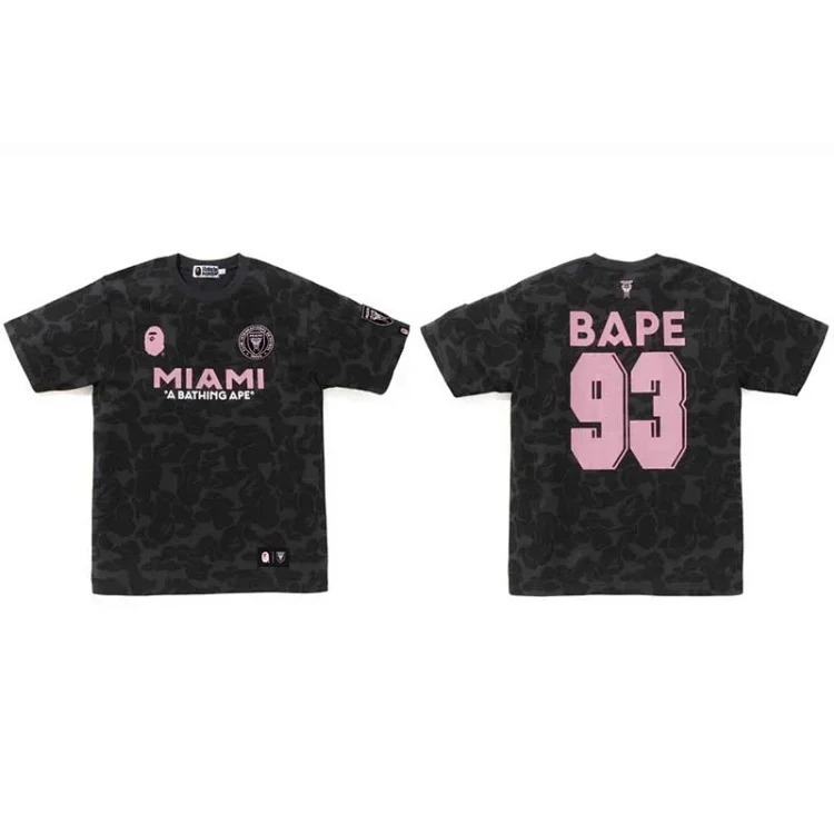 Cross-border wholesale bp Miami trendy brand T-shirt foreign trade one piece dropshipping ape-man head MIAMI short sleeves