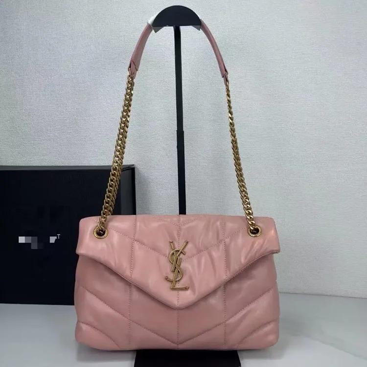 Bags for Women 2025 New Genuine Leather Lou Lou Puffer Cloud Bag Quilted Chain Shoulder Puff Bag