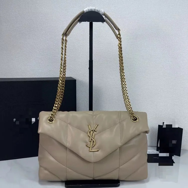 Bags for Women 2025 New Genuine Leather Lou Lou Puffer Cloud Bag Quilted Chain Shoulder Puff Bag