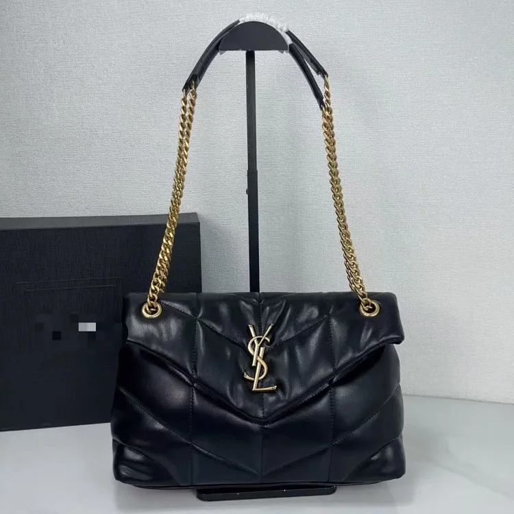 Bags for Women 2025 New Genuine Leather Lou Lou Puffer Cloud Bag Quilted Chain Shoulder Puff Bag