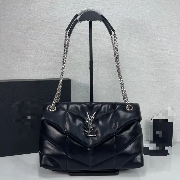 Bags for Women 2025 New Genuine Leather Lou Lou Puffer Cloud Bag Quilted Chain Shoulder Puff Bag