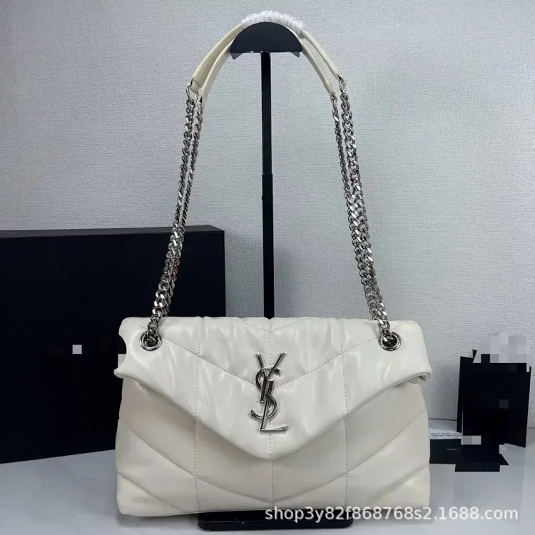 Bags for Women 2025 New Genuine Leather Lou Lou Puffer Cloud Bag Quilted Chain Shoulder Puff Bag