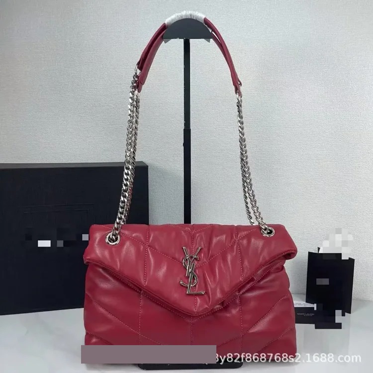 Bags for Women 2025 New Genuine Leather Lou Lou Puffer Cloud Bag Quilted Chain Shoulder Puff Bag