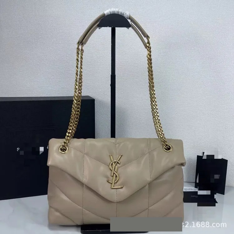Bags for Women 2025 New Genuine Leather Lou Lou Puffer Cloud Bag Quilted Chain Shoulder Puff Bag