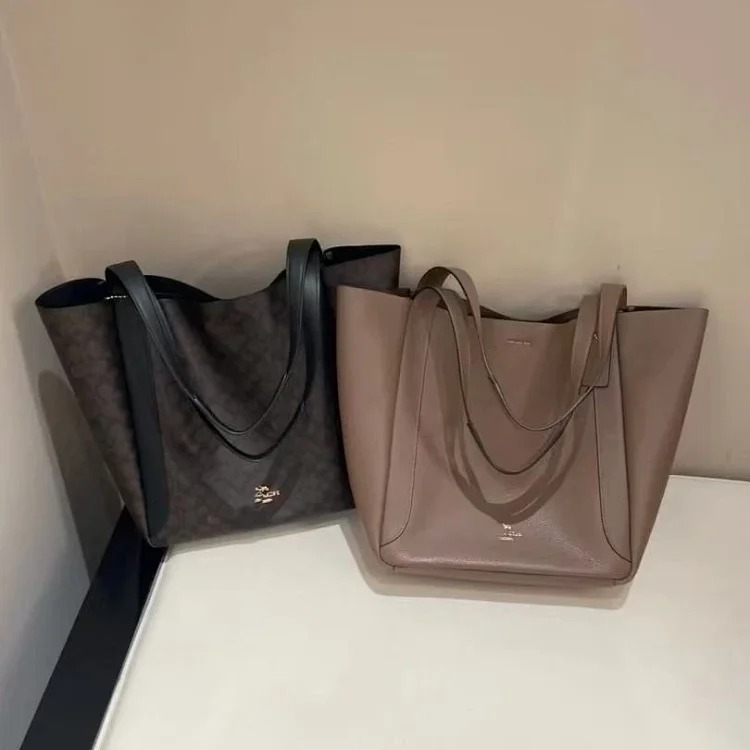 2024 New Hadley Suede Large Capacity Tote Bag European and American Retro Hadley Commuting Shoulder Shopping Bag