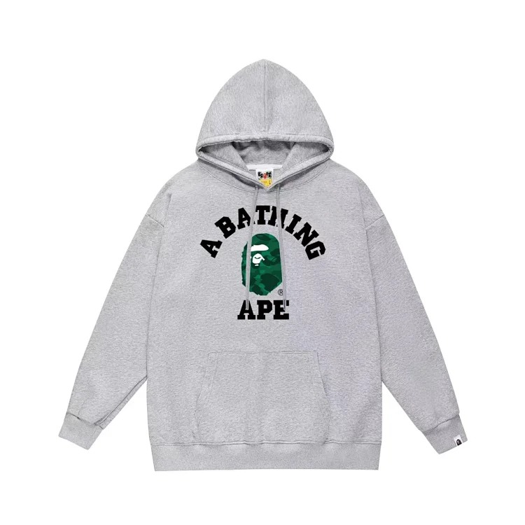 Men's and women's autumn and winter terry letter printed loose hoodies pullover sweatshirt collection 1-CY image 6